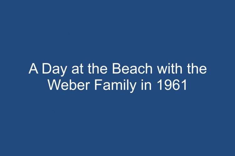 Van Schaack Family At The Beach With The Weber Family  1961