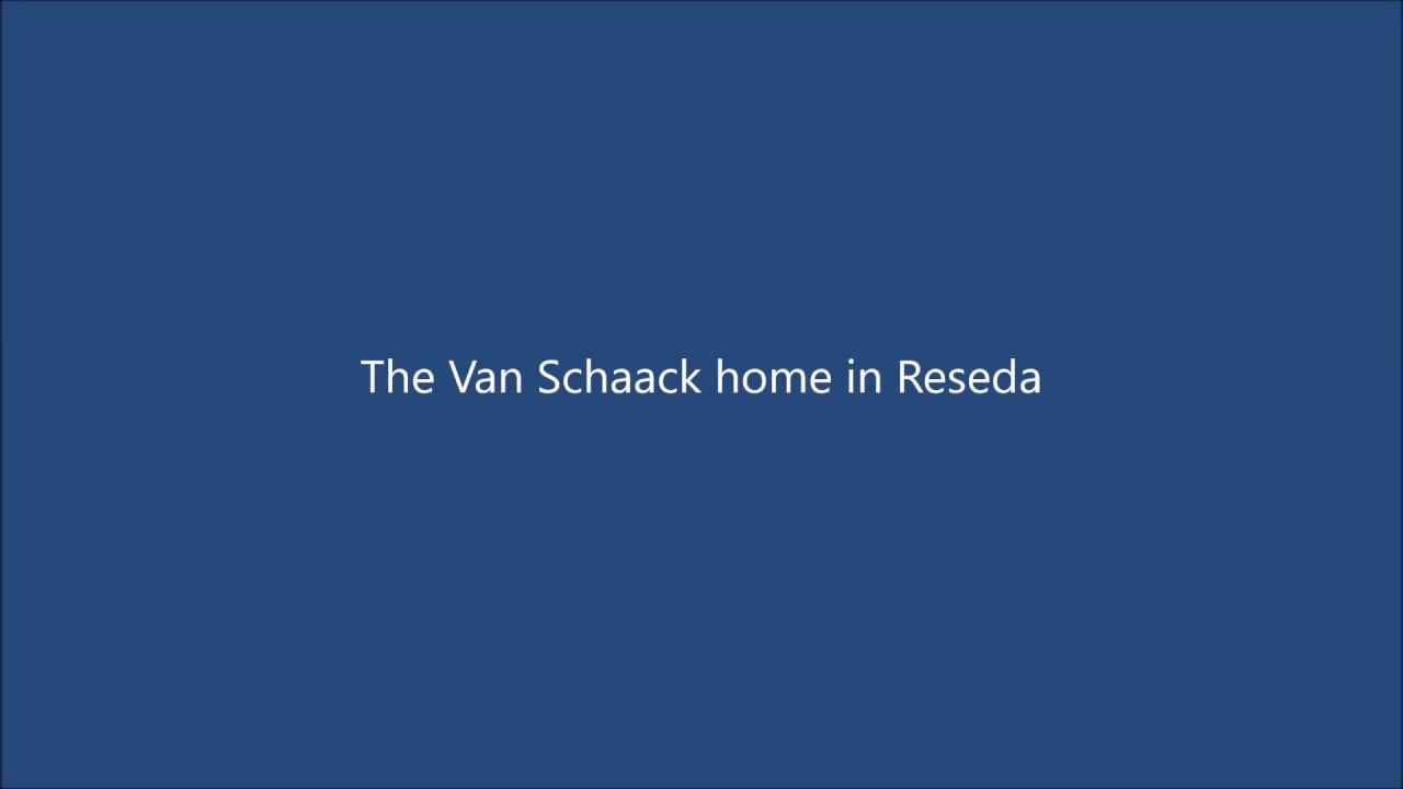 The Van Schaack’s Reseda Home in 1958