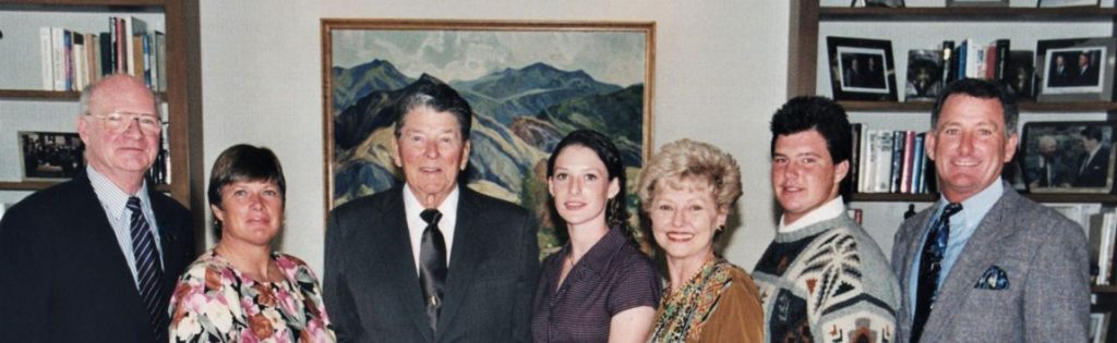 President Reagan and part of the Van Schaack Family