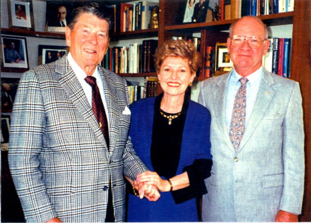 President Reagan and Joyce and Jim Van Schaack