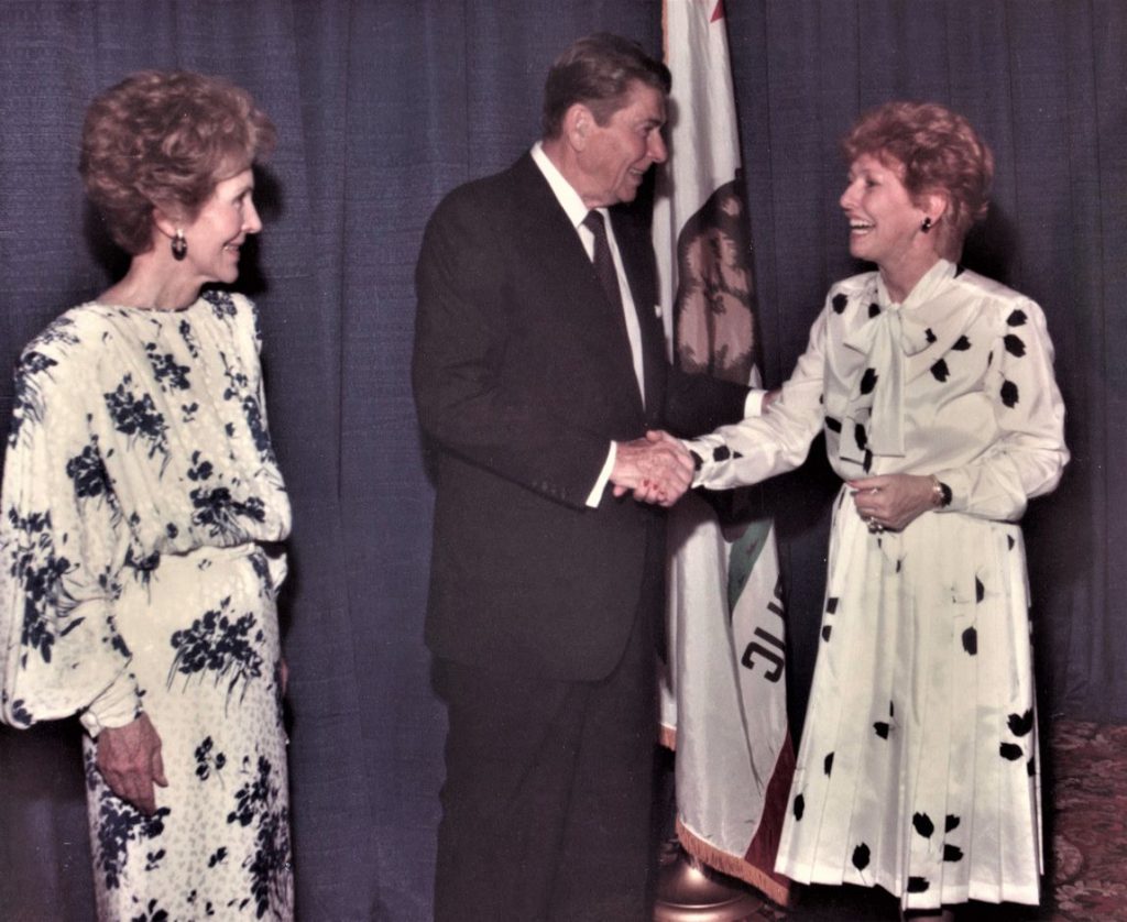 Nancy Reagan, Ronald Reagan and Joyce Van Schaack